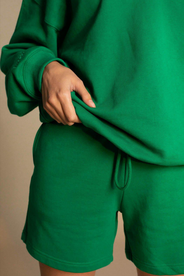 frankie Frankie 100% Organic Cotton Sweatshorts - GREEN