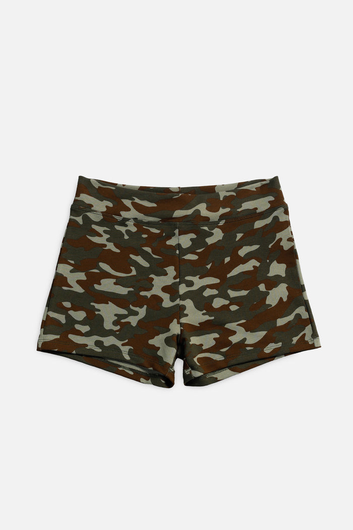Frankie Camo Mini Shorts - Olive