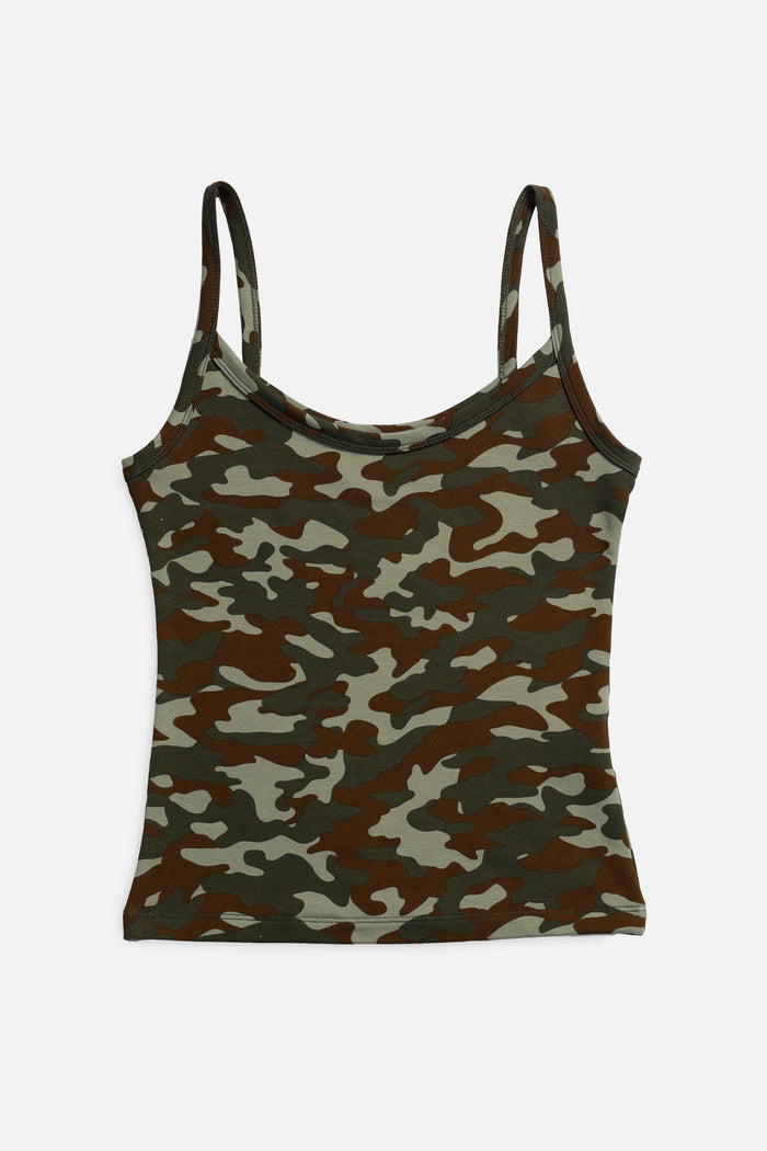 frankie Camo Tank Top - Olive