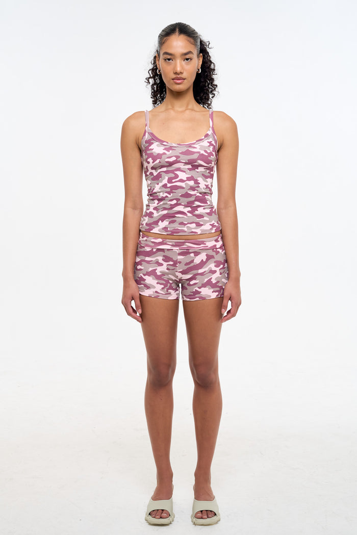 frankie Camo Tank Top - Pink