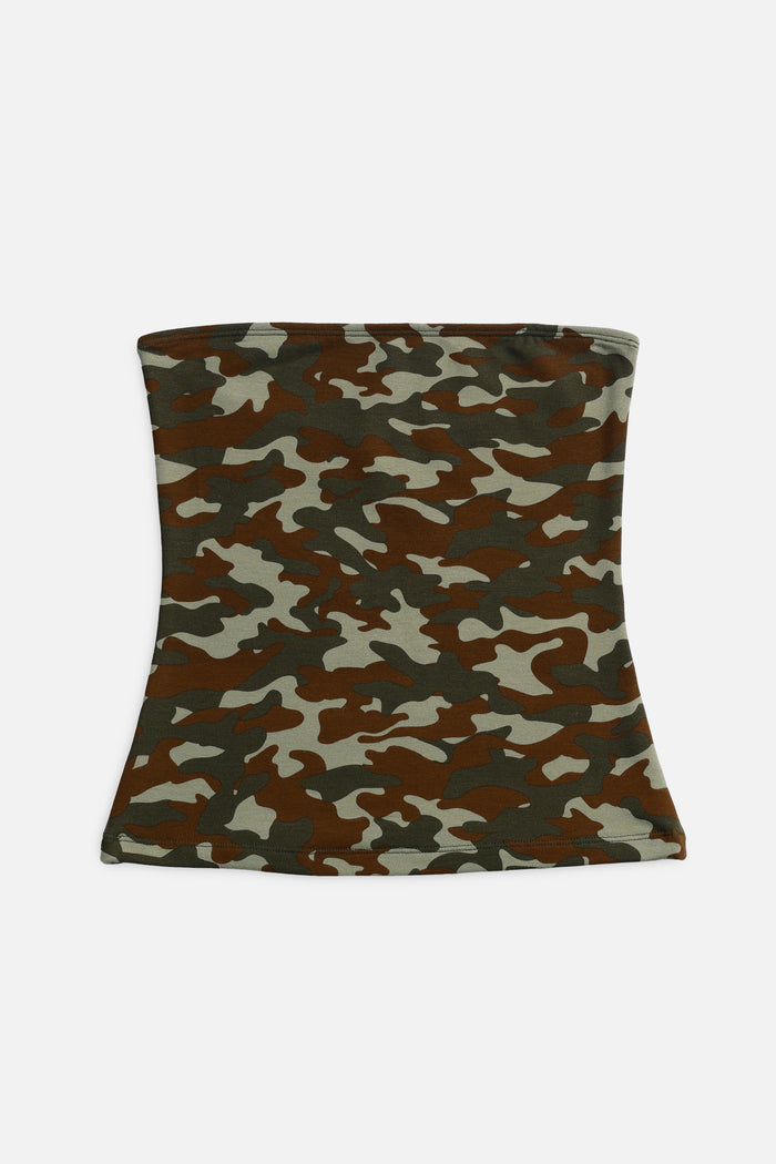 Frankie Camo Tube Top - Olive