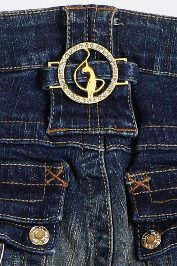 Frankie Deadstock Baby Phat Brooch Denim Pants - W29