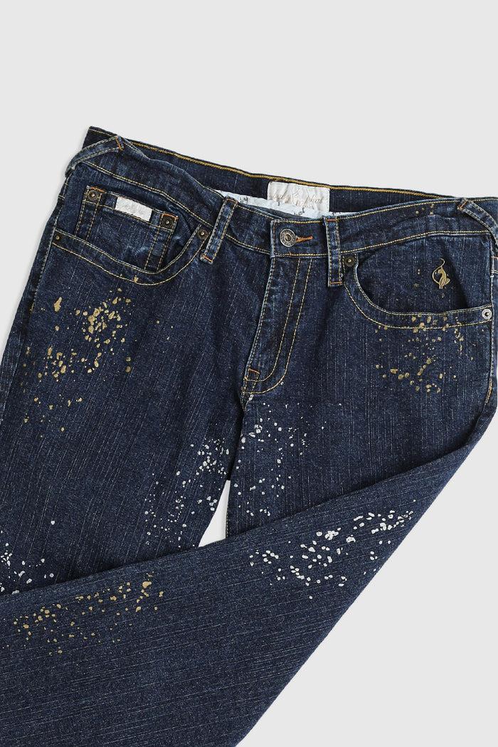 Frankie Deadstock Baby Phat Splatter Denim Pants