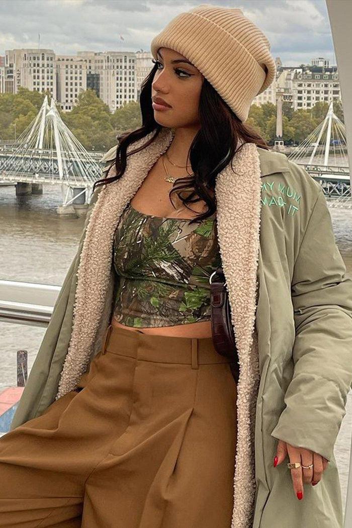 Frankie Deadstock Tree Camo Corset - XXL