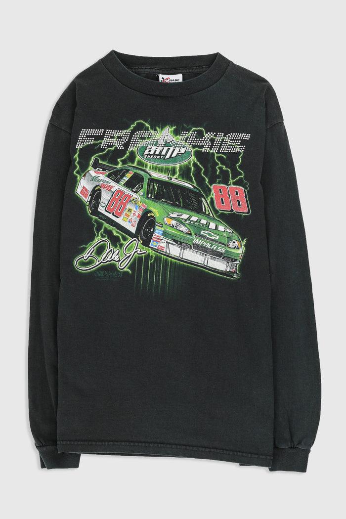 frankie Frankie Rhinestone Racing Long Sleeve Tee