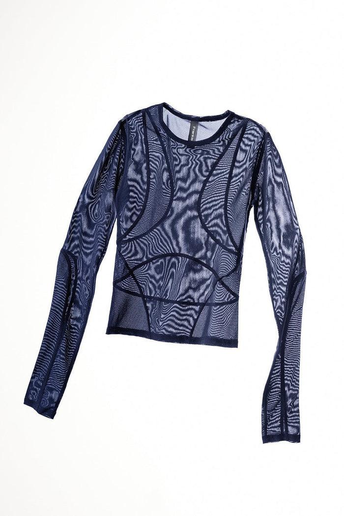 Frankie Recycled Midnight Mesh Top