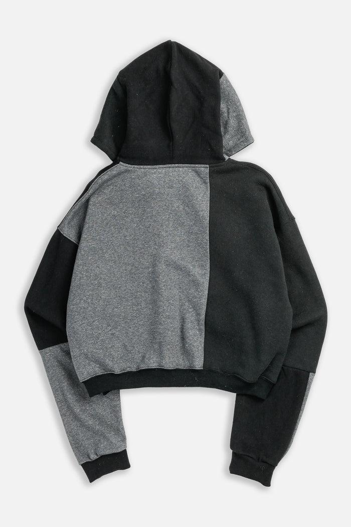 Frankie Rework Adidas Crop Zip Hoodie - L
