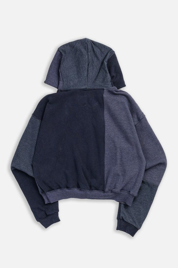 Frankie Rework Adidas Crop Zip Hoodie - XS