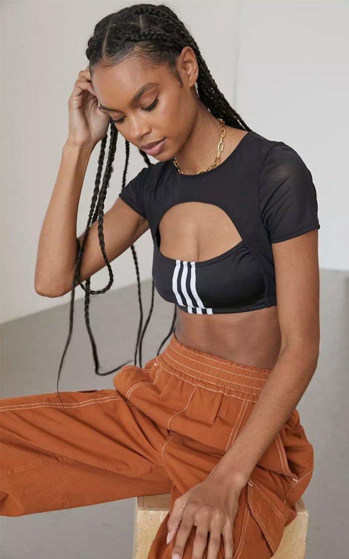 Frankie Rework Adidas Cut Out Mesh Tee - XS S M L