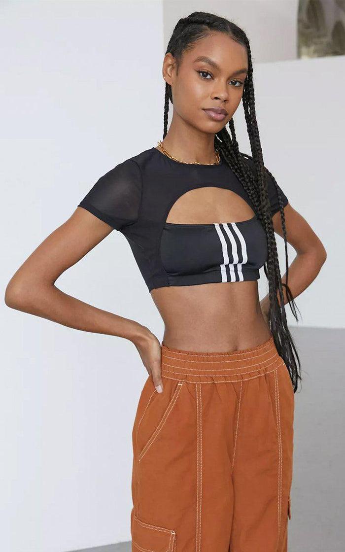 frankie Rework Adidas Cut Out Mesh Tee - XS S M L