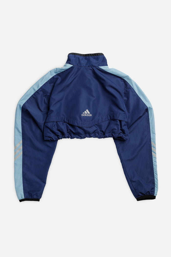Frankie Rework Adidas Micro Crop Windbreaker - L