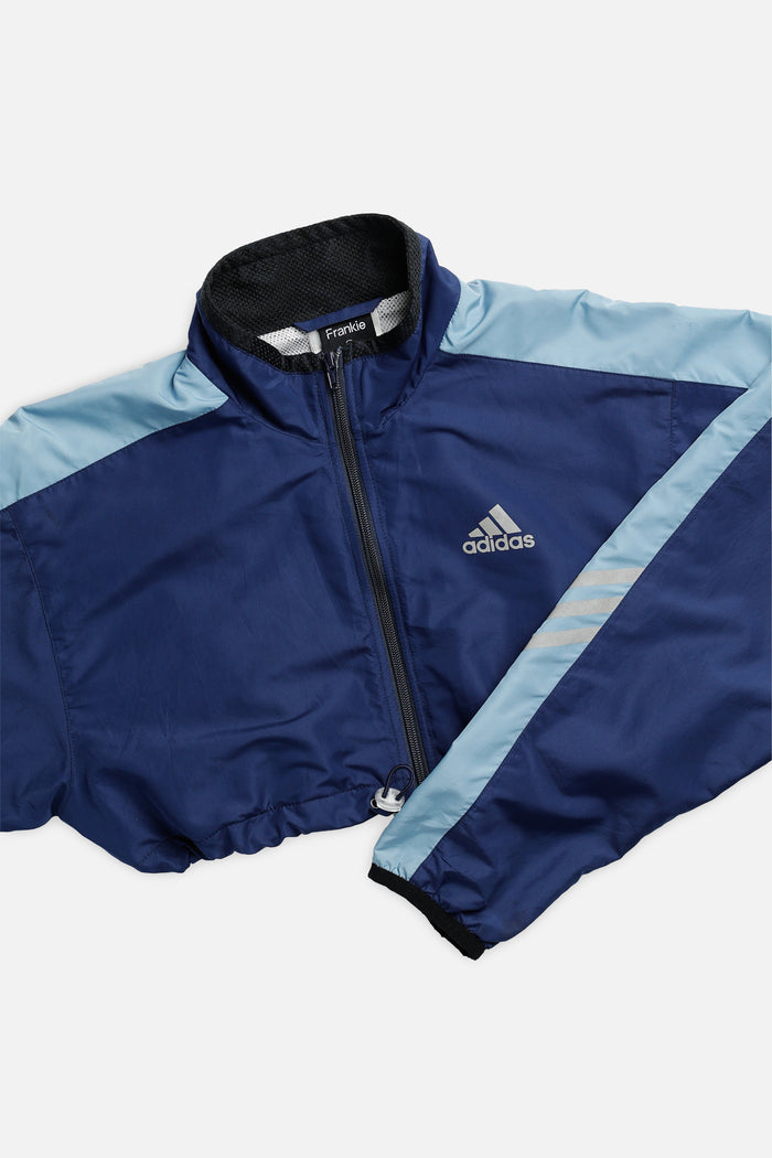 Frankie Rework Adidas Micro Crop Windbreaker - L
