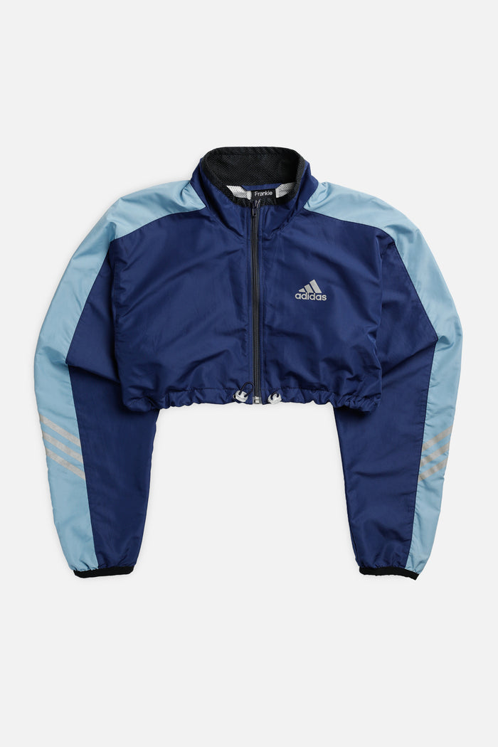 frankie Rework Adidas Micro Crop Windbreaker - L