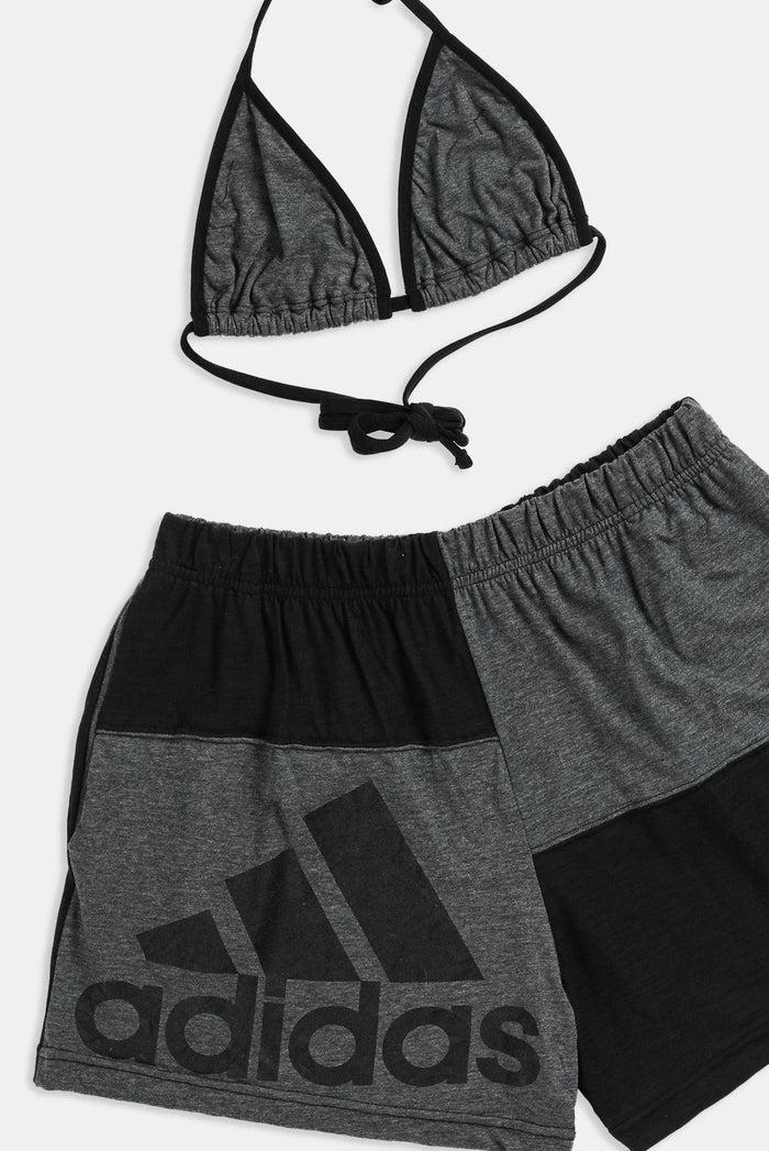 Frankie Rework Adidas Patchwork Tee Shorts Set - L