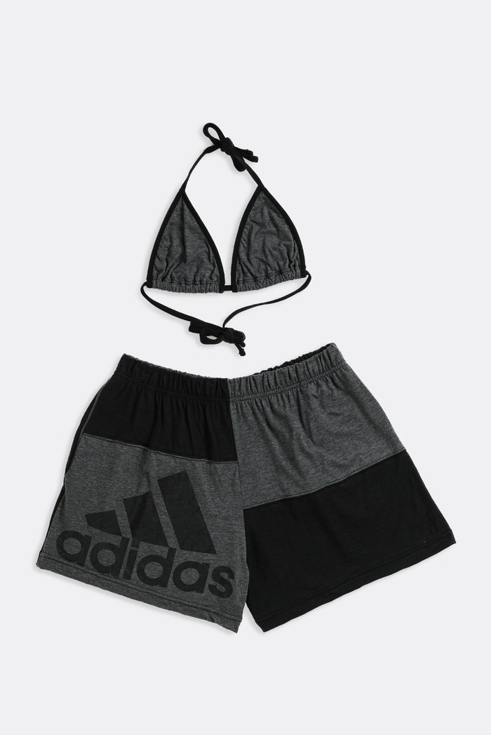 frankie Rework Adidas Patchwork Tee Shorts Set - L