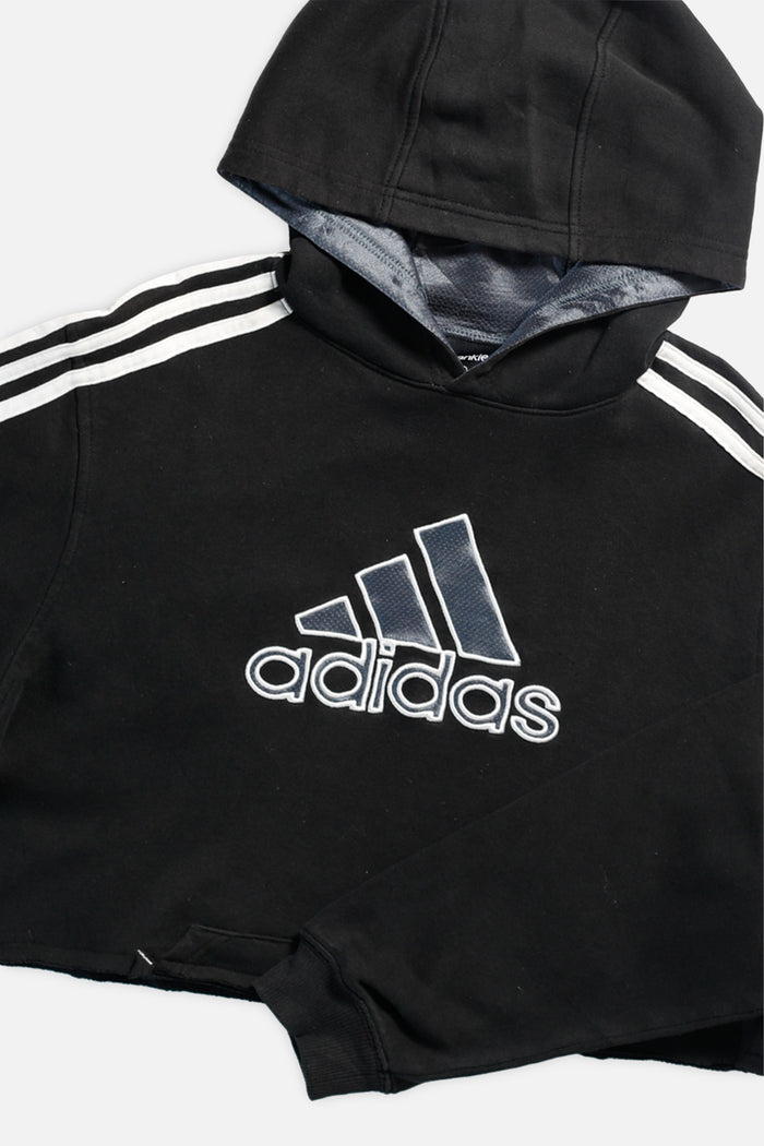Frankie Rework Adidas Raw Crop Sweatshirt - L