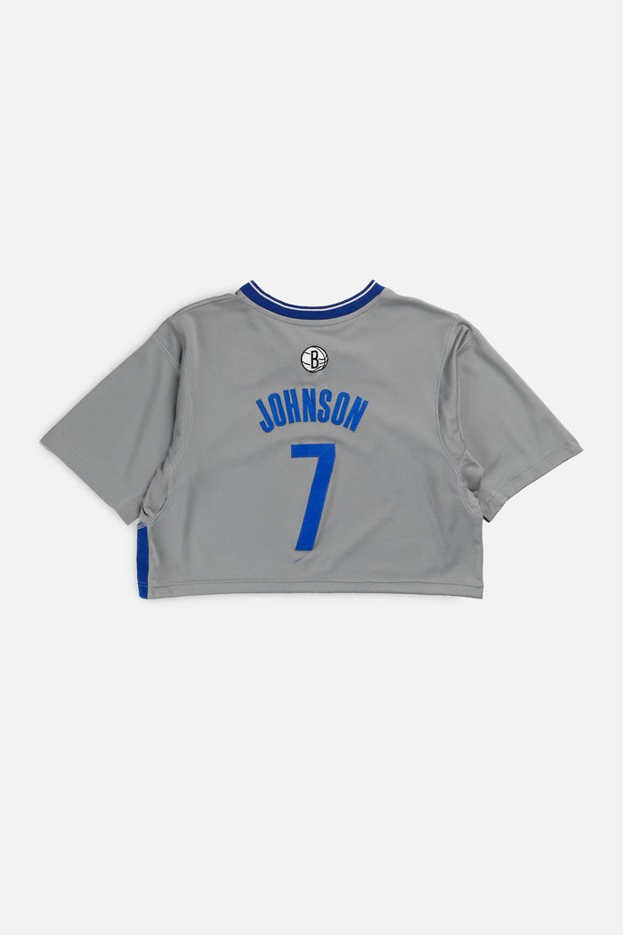 Frankie Rework Brooklyn Nets NBA Crop Jersey - S