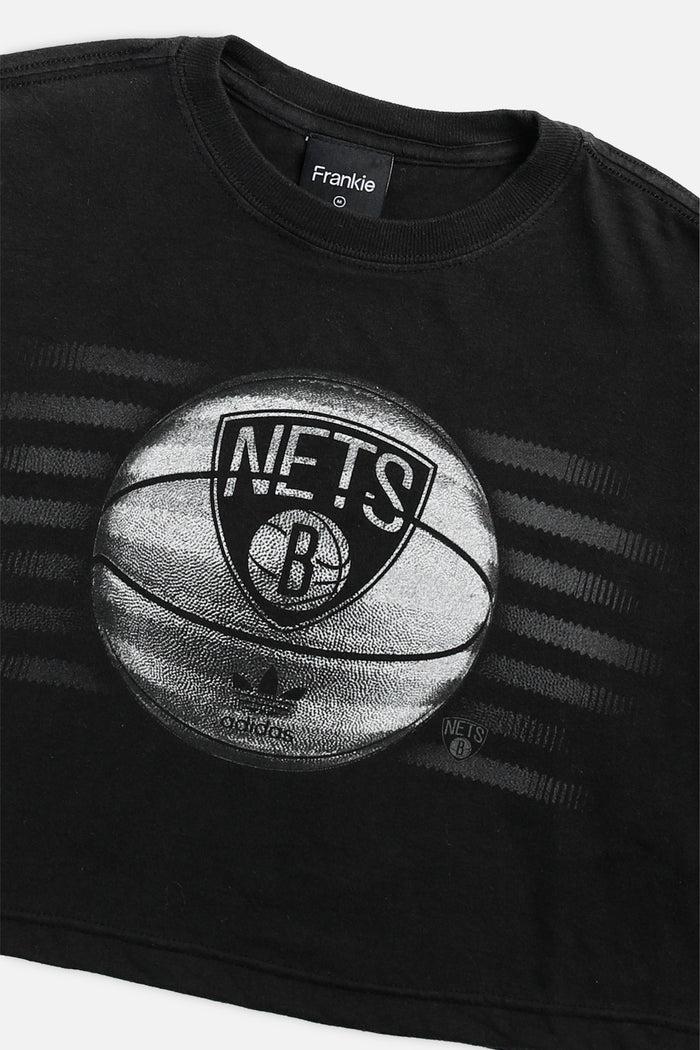 Frankie Rework Brooklynn Nets NBA Crop Jersey - M