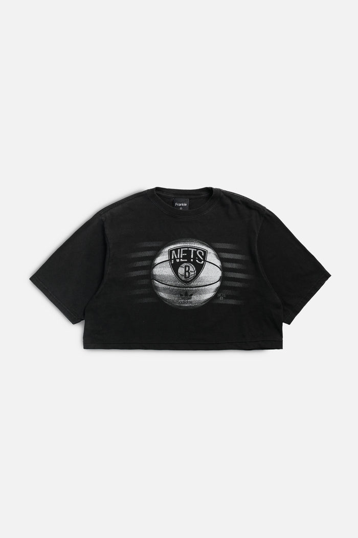 frankie Rework Brooklynn Nets NBA Crop Jersey - M