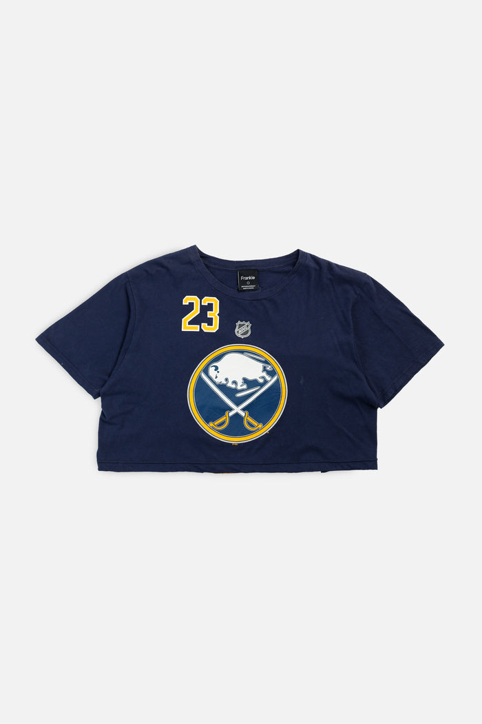 frankie Rework Buffalo Sabres NHL Crop Tee - L