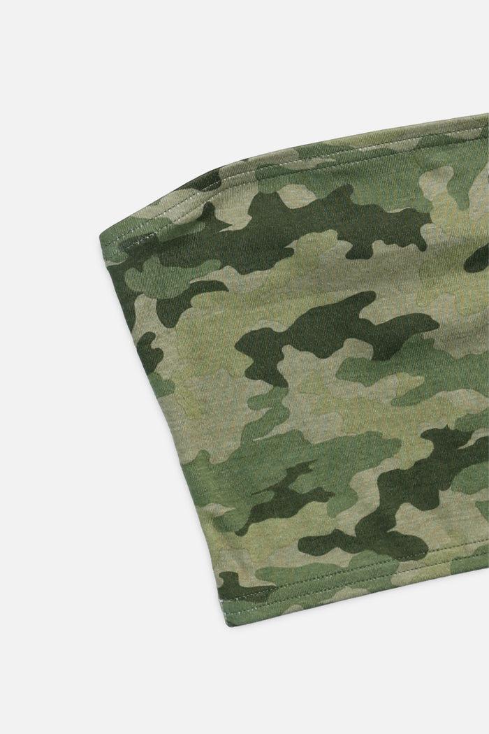 Frankie Rework Camo Bandeau - XS L