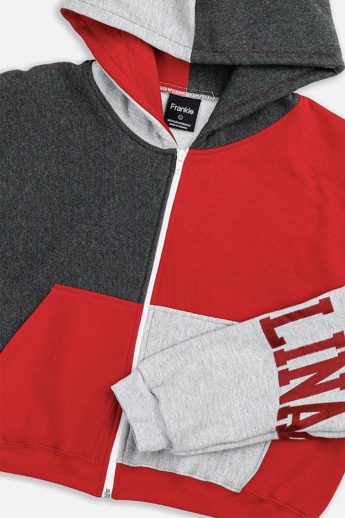 Frankie Rework Carolina Crop Zip Hoodie - L