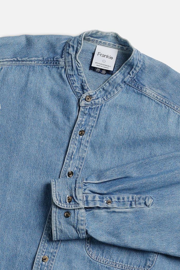 Frankie Rework Chambray Waist Crop - L