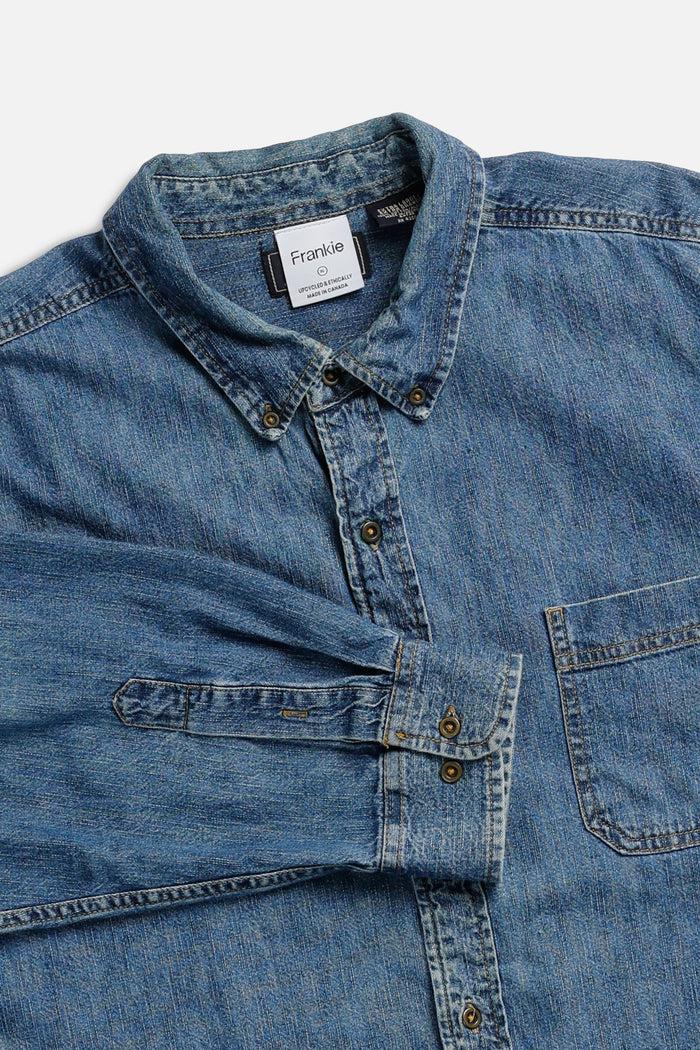 Frankie Rework Chambray Waist Crop - XL