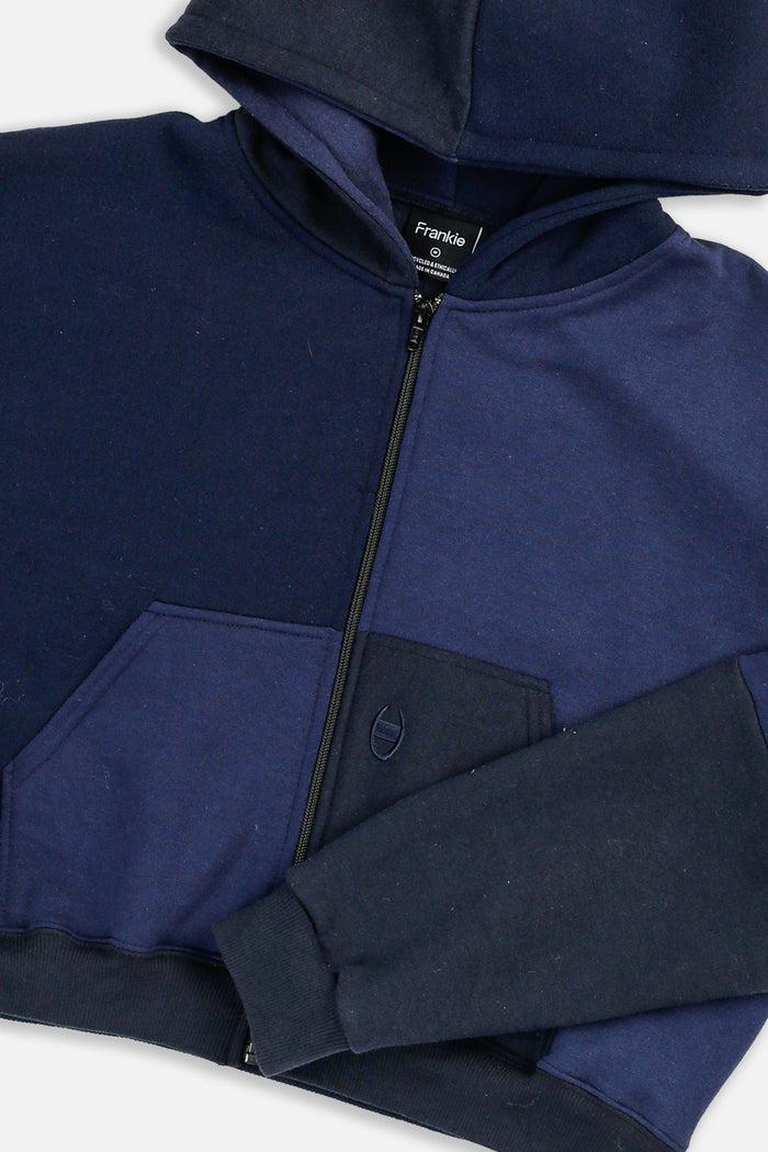Frankie Rework Champion Crop Zip Hoodie - M