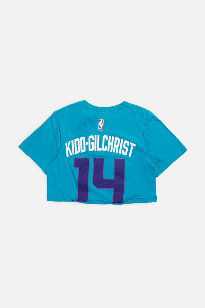 Frankie Rework Charlotte Hornets NBA Crop Tee - XS