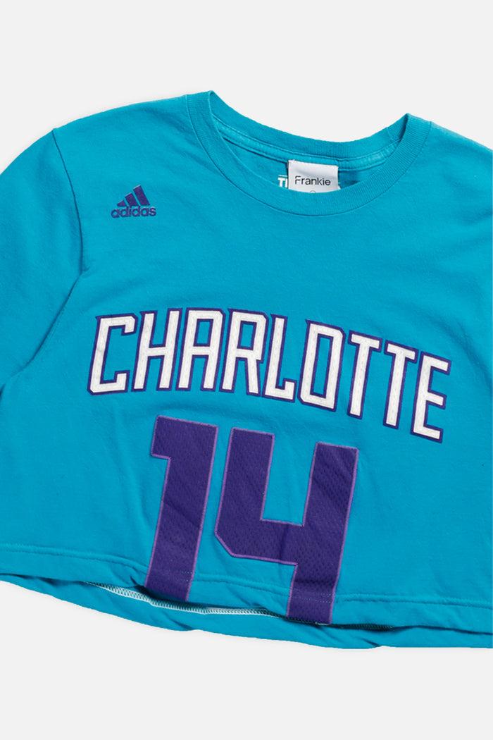 Frankie Rework Charlotte Hornets NBA Crop Tee - XS
