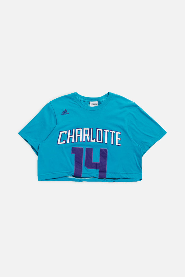 frankie Rework Charlotte Hornets NBA Crop Tee - XS