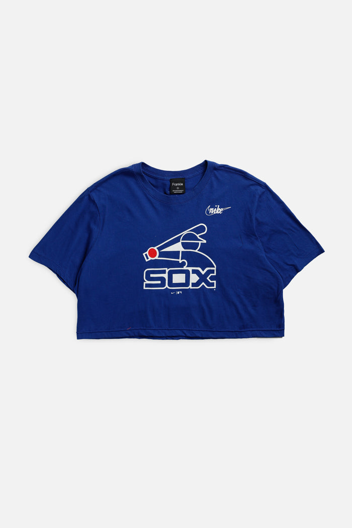 frankie Rework Chicago White Sox MLB Crop Tee - XL