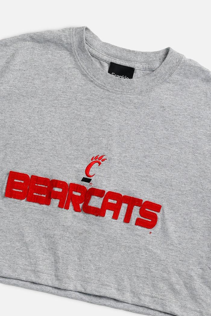 Frankie Rework Cincinnati Bearcats Crop Tee - S
