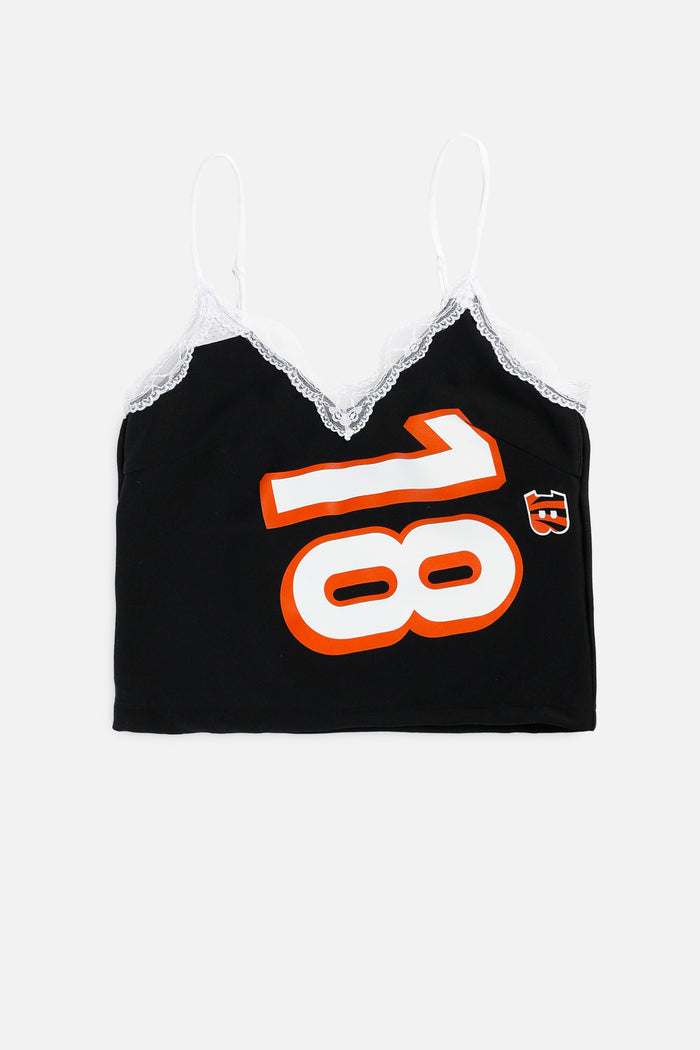 frankie Rework Cincinnati Bengals Lace Tank - XS