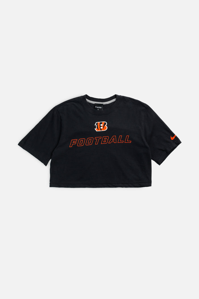 frankie Rework Cincinnati Bengals NFL Crop Tee - S