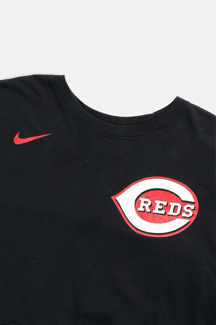 Frankie Rework Cincinnati Reds MLB Crop Tee - L