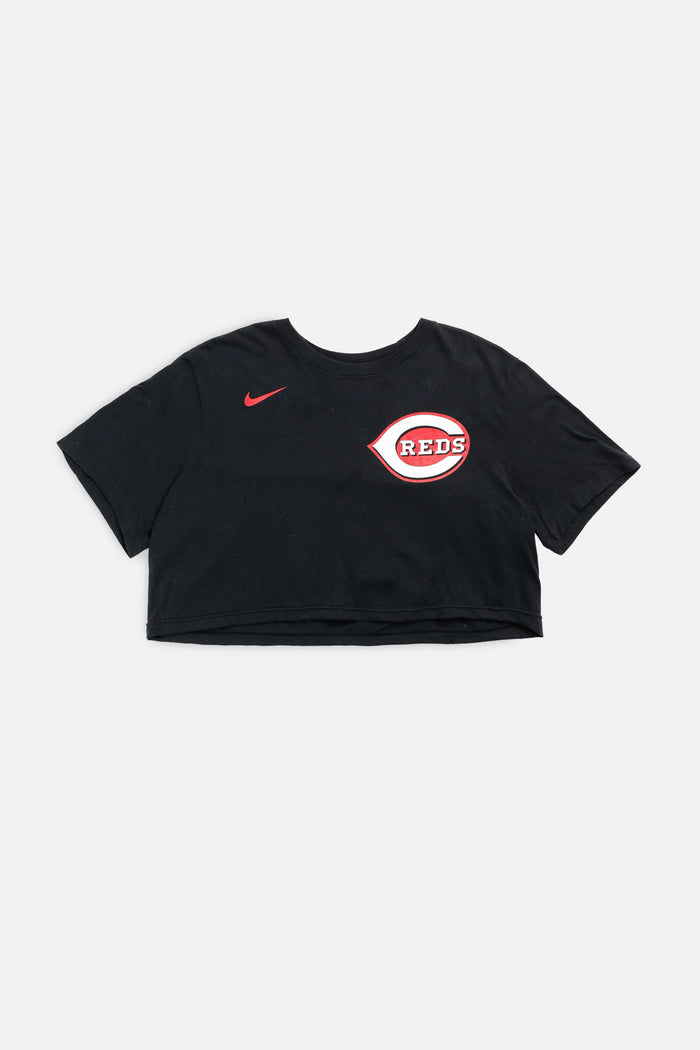frankie Rework Cincinnati Reds MLB Crop Tee - L