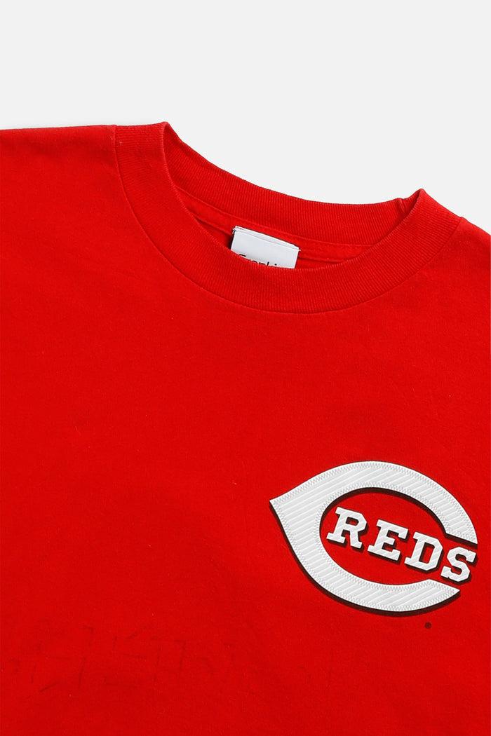 Frankie Rework Cincinnati Reds MLB Crop Tee - M