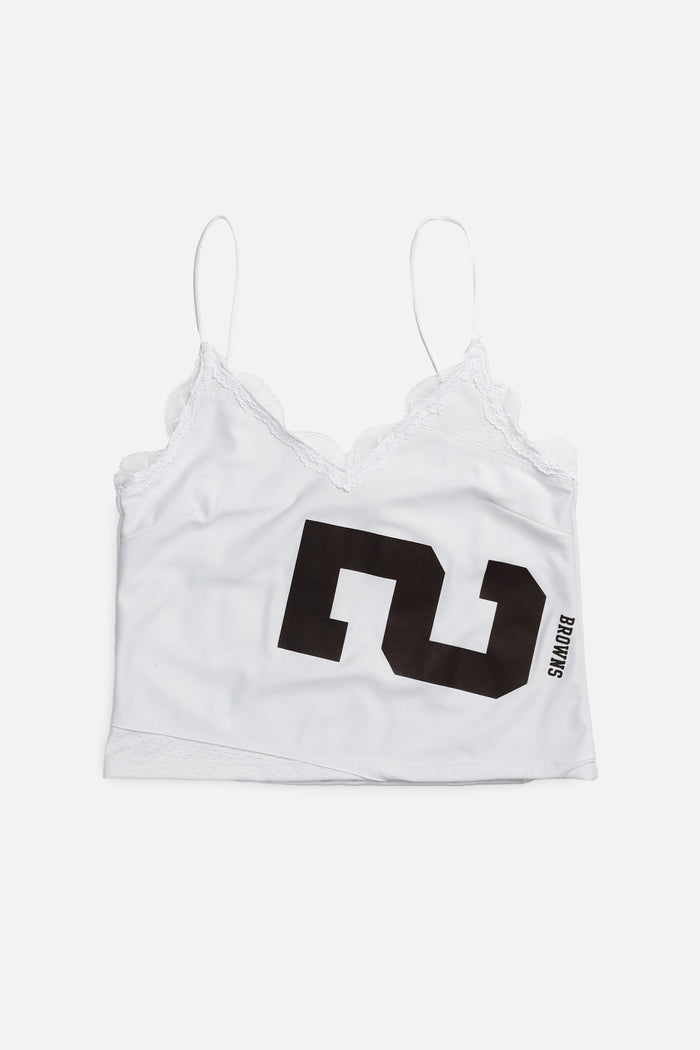 frankie Rework Cleveland Browns Lace Tank - L