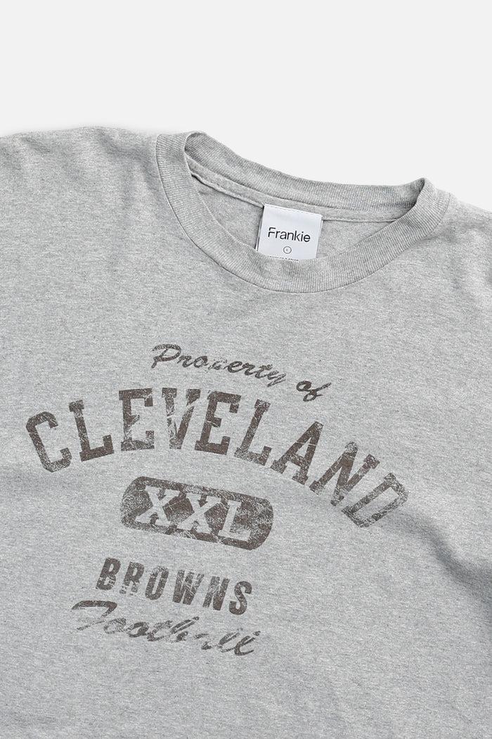 Frankie Rework Cleveland Browns NFL Crop Tee - L