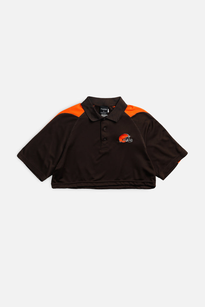 frankie Rework Cleveland Browns NFL Crop Tee - M
