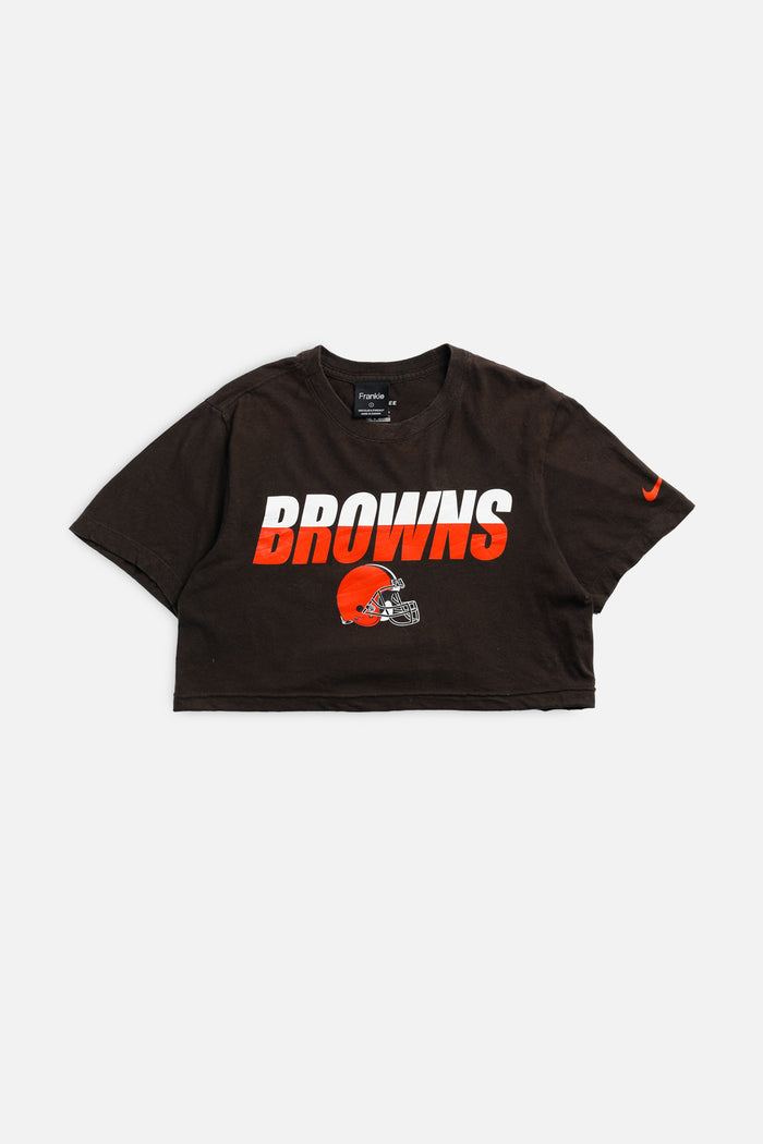 frankie Rework Cleveland Browns NFL Crop Tee - S