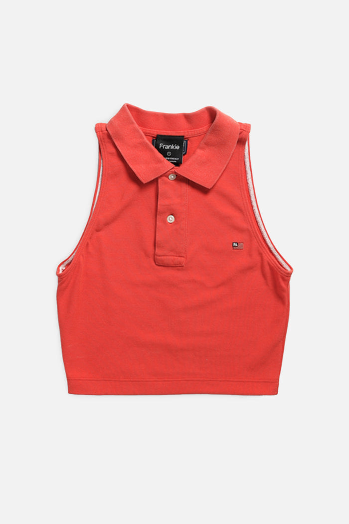 frankie Rework Collared Tank - S
