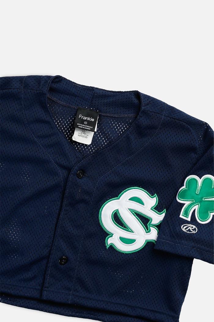 Frankie Rework Crop Baseball Jersey - M