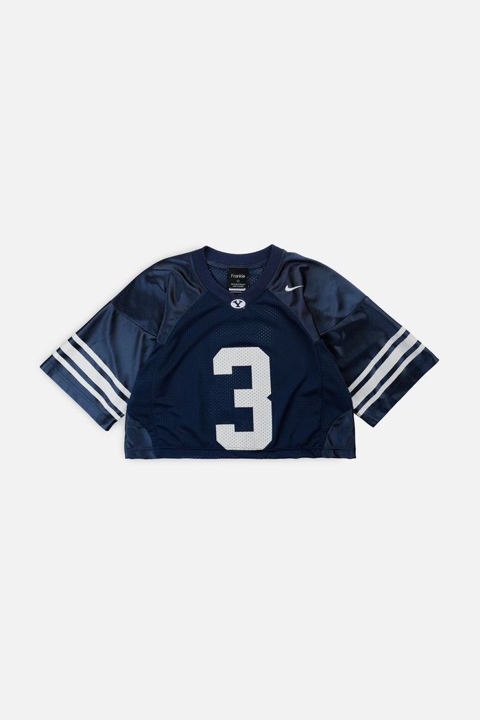 frankie Rework Crop BYU Cougars NCAA Jersey - S