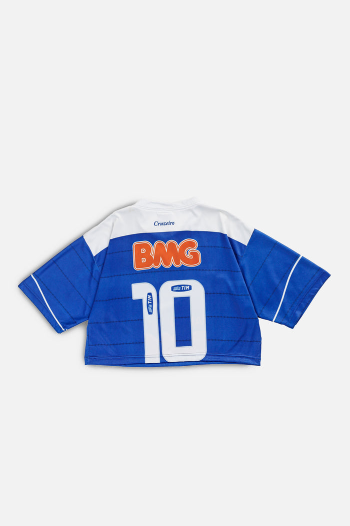 Frankie Rework Crop Cruzeiro Soccer Jersey - M