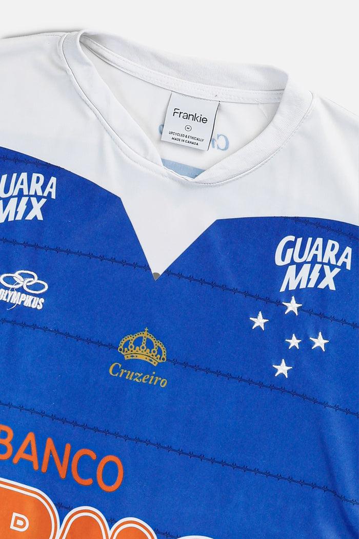 Frankie Rework Crop Cruzeiro Soccer Jersey - M