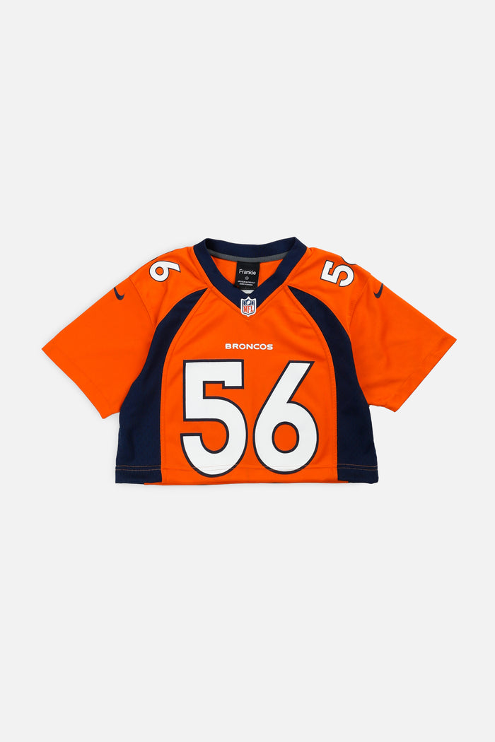 frankie Rework Crop Denver Broncos NFL Jersey - XS