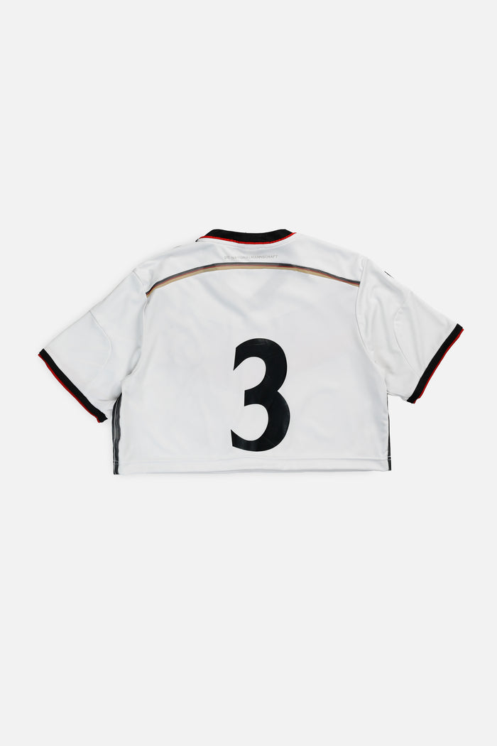 Frankie Rework Crop Germany Soccer Jersey - L